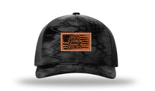 Load image into Gallery viewer, God Family Country Leather Patch Richardson 112 Duck Camo Hat
