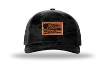 Load image into Gallery viewer, God Family Country Leather Patch Richardson 112 Duck Camo Hat
