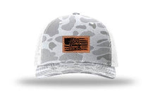 Load image into Gallery viewer, God Family Country Leather Patch Richardson 112 Duck Camo Hat
