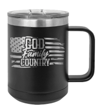 Load image into Gallery viewer, God Family Country Laser Engraved Mug (Etched)
