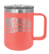 Load image into Gallery viewer, God Family Country Laser Engraved Mug (Etched)
