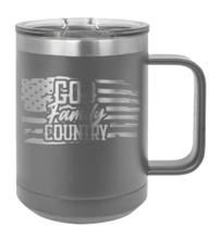 Load image into Gallery viewer, God Family Country Laser Engraved Mug (Etched)
