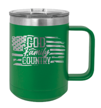 Load image into Gallery viewer, God Family Country Laser Engraved Mug (Etched)
