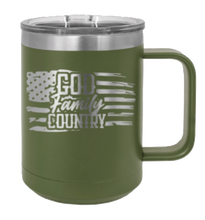 Load image into Gallery viewer, God Family Country Laser Engraved Mug (Etched)
