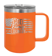 Load image into Gallery viewer, God Family Country Laser Engraved Mug (Etched)
