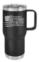 Load image into Gallery viewer, God Family Country Laser Engraved Mug (Etched)
