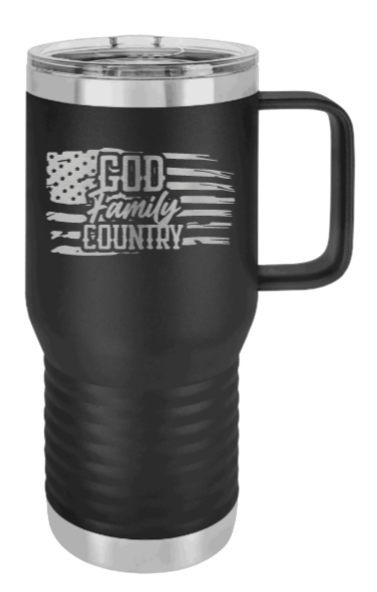 God Family Country Laser Engraved Mug (Etched)