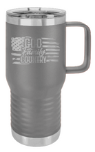 Load image into Gallery viewer, God Family Country Laser Engraved Mug (Etched)
