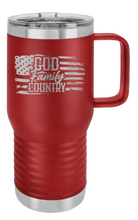 Load image into Gallery viewer, God Family Country Laser Engraved Mug (Etched)
