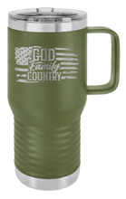 Load image into Gallery viewer, God Family Country Laser Engraved Mug (Etched)
