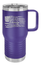 Load image into Gallery viewer, God Family Country Laser Engraved Mug (Etched)
