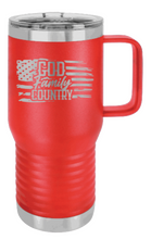 Load image into Gallery viewer, God Family Country Laser Engraved Mug (Etched)
