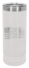 Load image into Gallery viewer, God Family Country Laser Engraved Skinny Tumbler (Etched)
