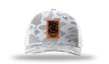 Load image into Gallery viewer, Don&#39;t Tread On Me Snake Leather Patch Richardson 112 Duck Camo Hat
