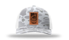 Load image into Gallery viewer, Don&#39;t Tread On Me Snake Leather Patch Richardson 112 Duck Camo Hat
