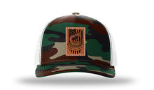 Load image into Gallery viewer, Don&#39;t Tread On Me Snake Leather Patch Richardson 112 Duck Camo Hat
