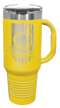 Load image into Gallery viewer, Don&#39;t Tread On Me Snake 40oz Handle Mug Laser Engraved
