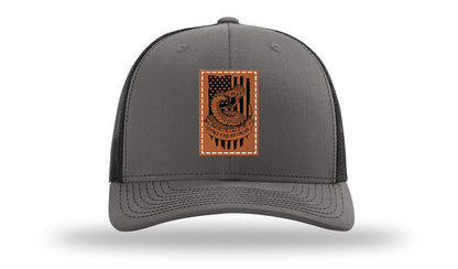 Don't Tread On Me Snake Leather Patch Richardson 112 Hat
