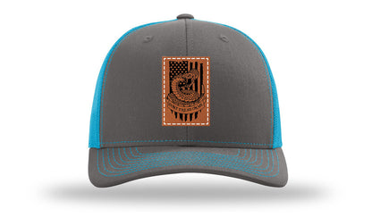 Don't Tread On Me Snake Leather Patch Richardson 112 Hat