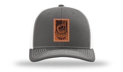 Don't Tread On Me Snake Leather Patch Richardson 112 Hat