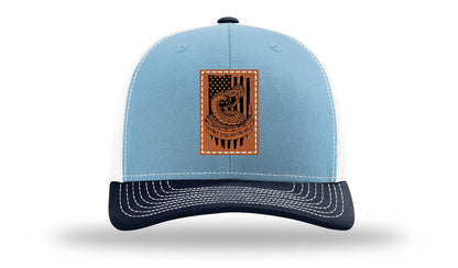 Don't Tread On Me Snake Leather Patch Richardson 112 Hat