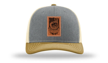 Don't Tread On Me Snake Leather Patch Richardson 112 Hat