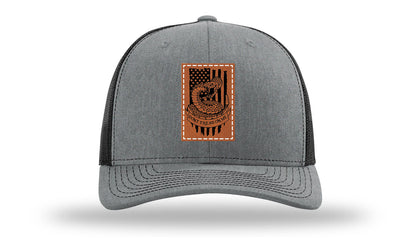 Don't Tread On Me Snake Leather Patch Richardson 112 Hat