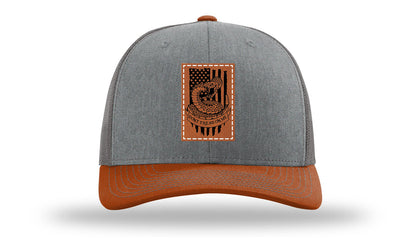 Don't Tread On Me Snake Leather Patch Richardson 112 Hat