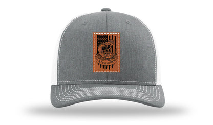 Don't Tread On Me Snake Leather Patch Richardson 112 Hat