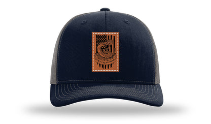 Don't Tread On Me Snake Leather Patch Richardson 112 Hat