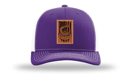 Don't Tread On Me Snake Leather Patch Richardson 112 Hat