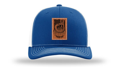 Don't Tread On Me Snake Leather Patch Richardson 112 Hat