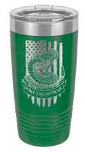 Load image into Gallery viewer, Don&#39;t Tread On Me Snake - 20oz Tumbler
