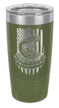 Load image into Gallery viewer, Don&#39;t Tread On Me Snake - 20oz Tumbler
