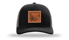 Load image into Gallery viewer, Heart Flowers Stethoscope Leather Patch Richardson 112 Hat
