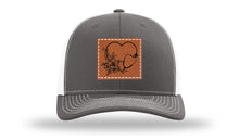 Load image into Gallery viewer, Heart Flowers Stethoscope Leather Patch Richardson 112 Hat
