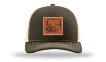 Load image into Gallery viewer, Heart Flowers Stethoscope Leather Patch Richardson 112 Hat
