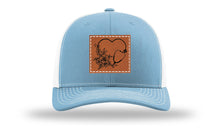 Load image into Gallery viewer, Heart Flowers Stethoscope Leather Patch Richardson 112 Hat

