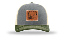 Load image into Gallery viewer, Heart Flowers Stethoscope Leather Patch Richardson 112 Hat
