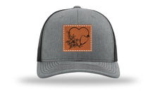 Load image into Gallery viewer, Heart Flowers Stethoscope Leather Patch Richardson 112 Hat
