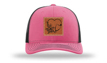Load image into Gallery viewer, Heart Flowers Stethoscope Leather Patch Richardson 112 Hat
