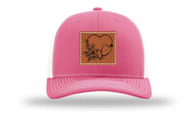 Load image into Gallery viewer, Heart Flowers Stethoscope Leather Patch Richardson 112 Hat

