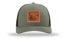 Load image into Gallery viewer, Heart Flowers Stethoscope Leather Patch Richardson 112 Hat
