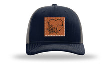 Load image into Gallery viewer, Heart Flowers Stethoscope Leather Patch Richardson 112 Hat
