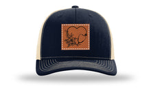 Load image into Gallery viewer, Heart Flowers Stethoscope Leather Patch Richardson 112 Hat
