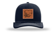 Load image into Gallery viewer, Heart Flowers Stethoscope Leather Patch Richardson 112 Hat
