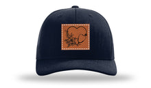Load image into Gallery viewer, Heart Flowers Stethoscope Leather Patch Richardson 112 Hat
