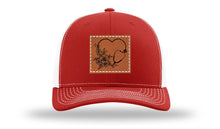 Load image into Gallery viewer, Heart Flowers Stethoscope Leather Patch Richardson 112 Hat
