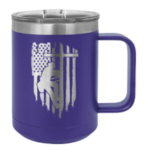 Load image into Gallery viewer, Lineman Laser Engraved Mug (Etched)
