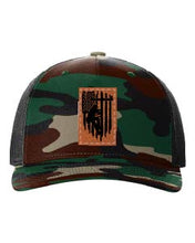 Load image into Gallery viewer, Lineman Leather Patch Richardson 112 Duck Camo Hat
